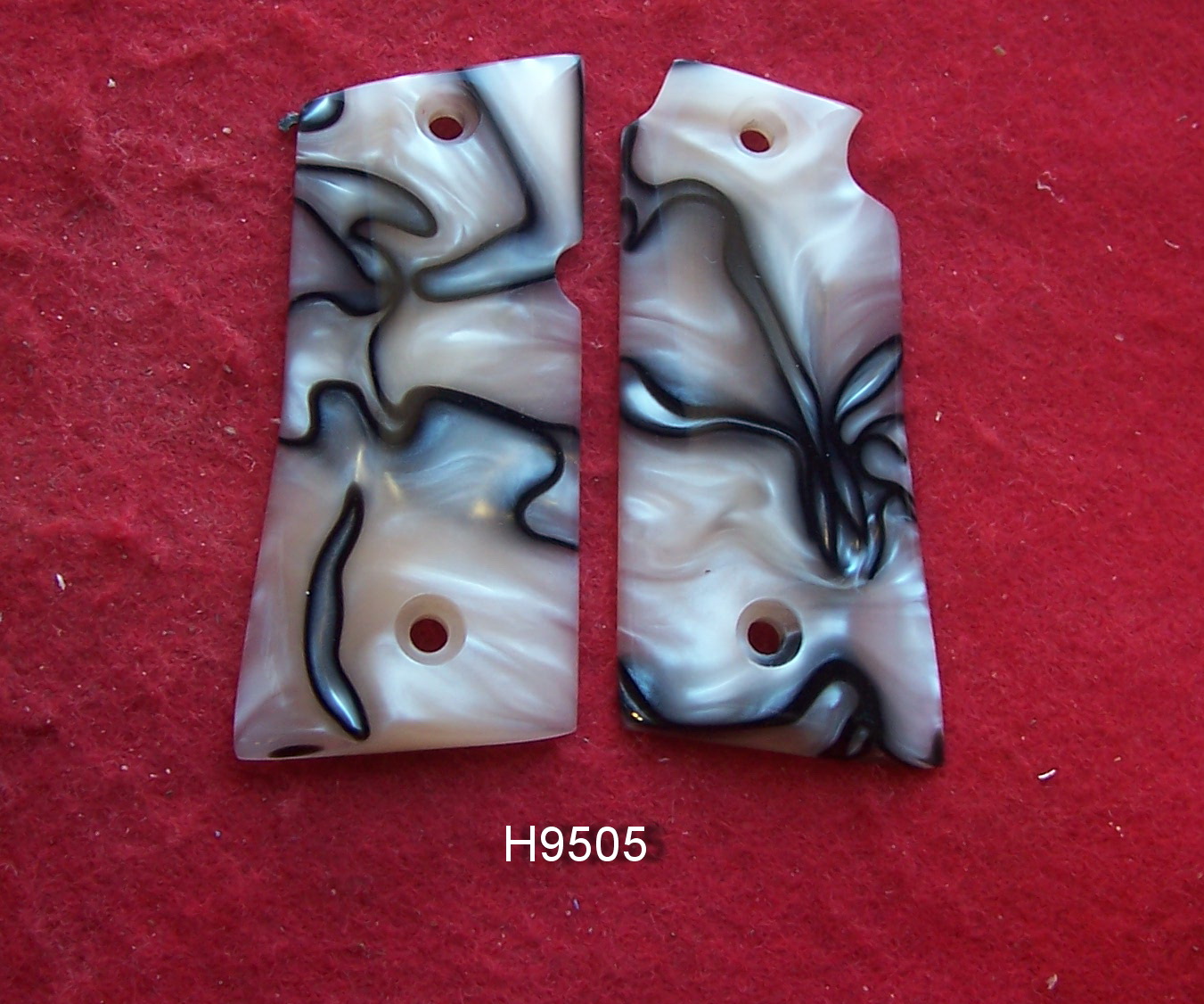 Matched set of Kirinite Oyster Pearl Grips For the Colt Mustang .380 ...